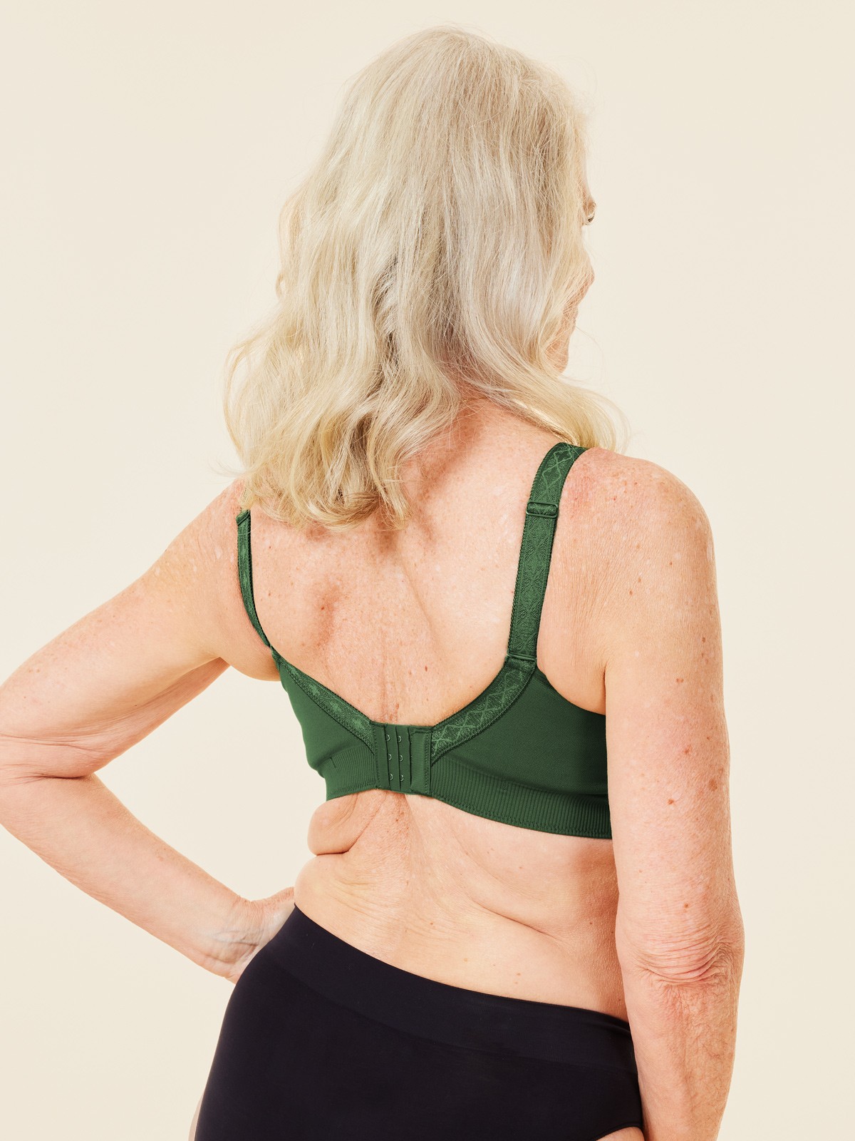 basic bra - forest green