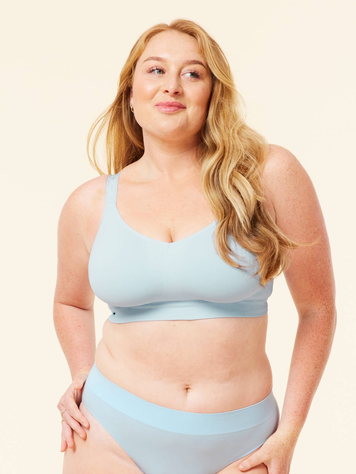 basic bra - baby blue