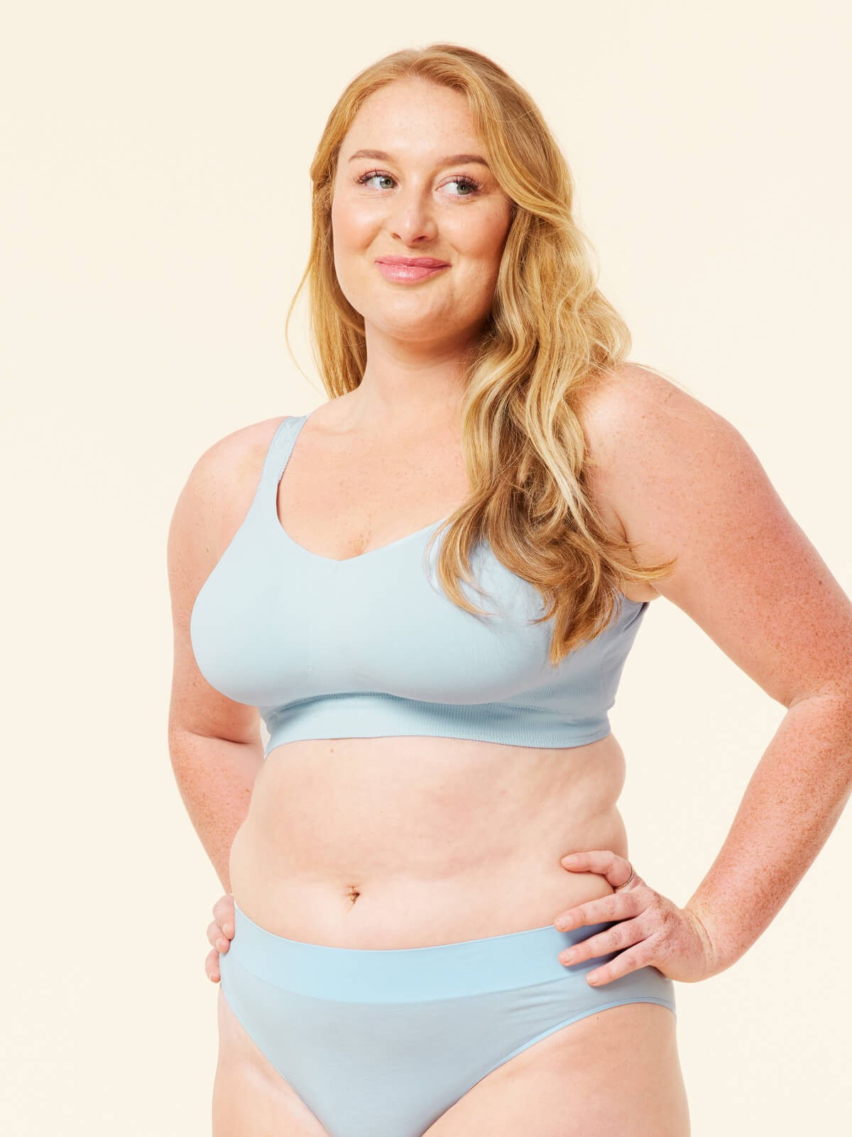 basic bra - baby blue