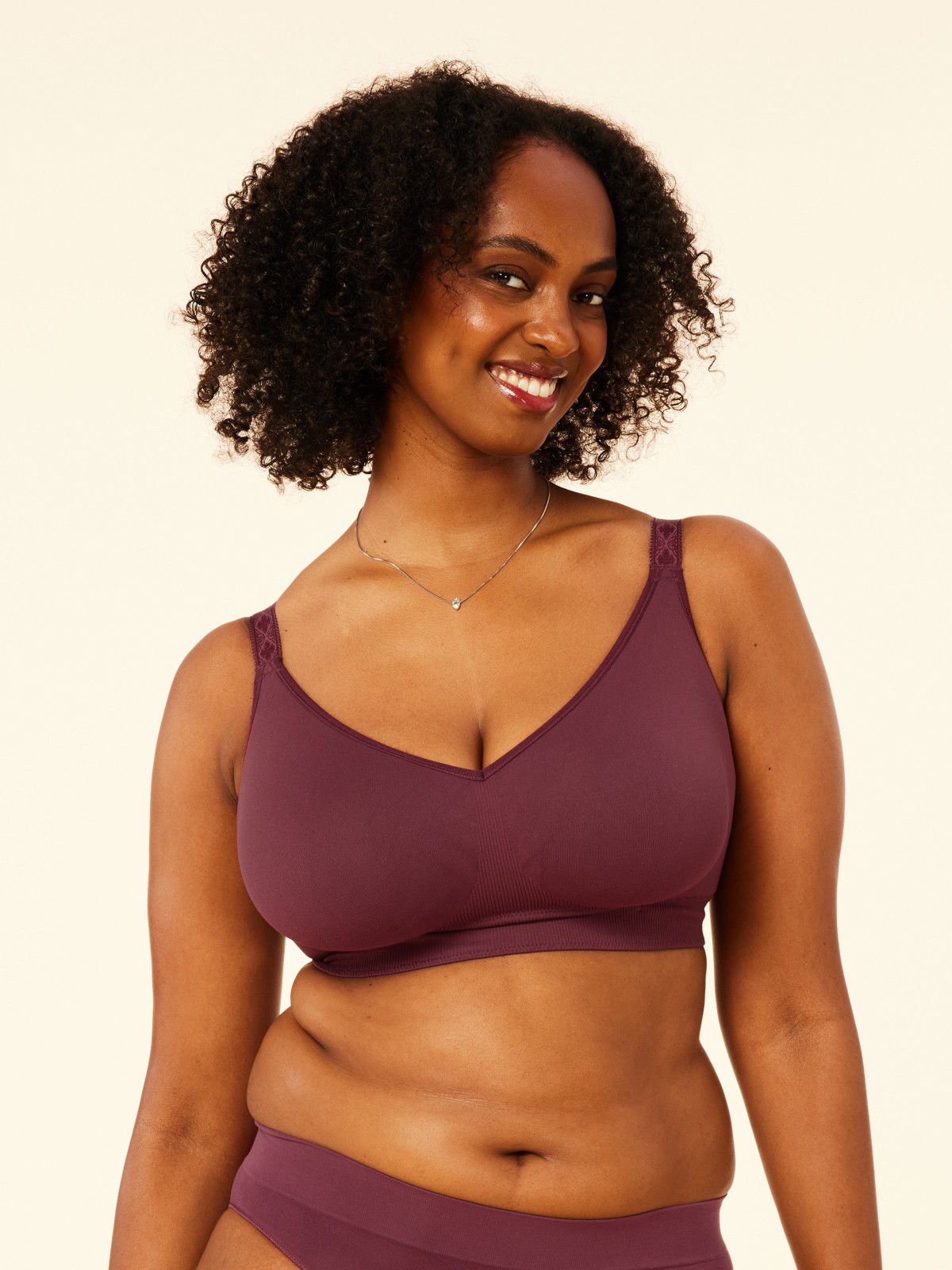 basic bra - plum