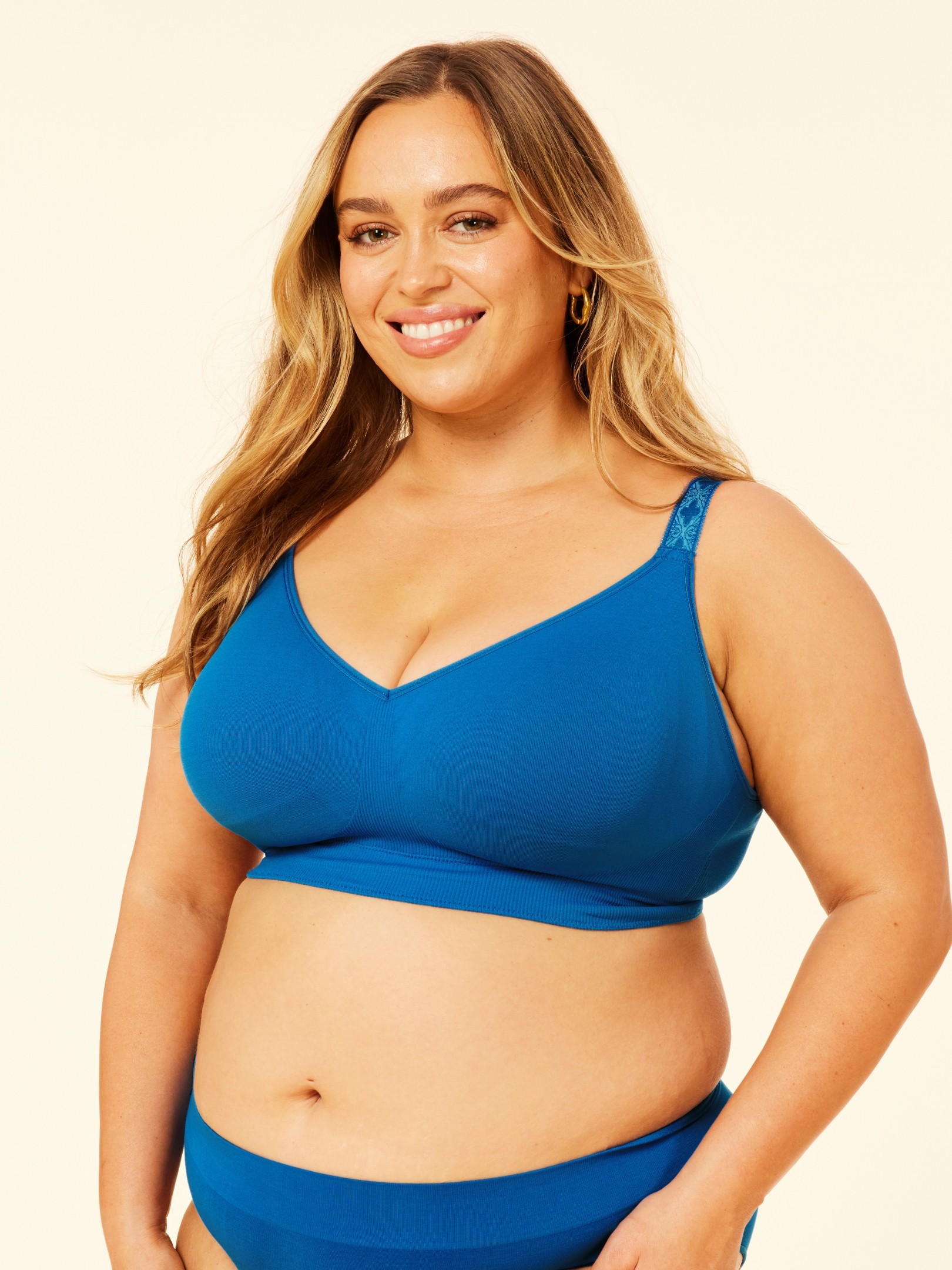 basic bra - cobalt blue