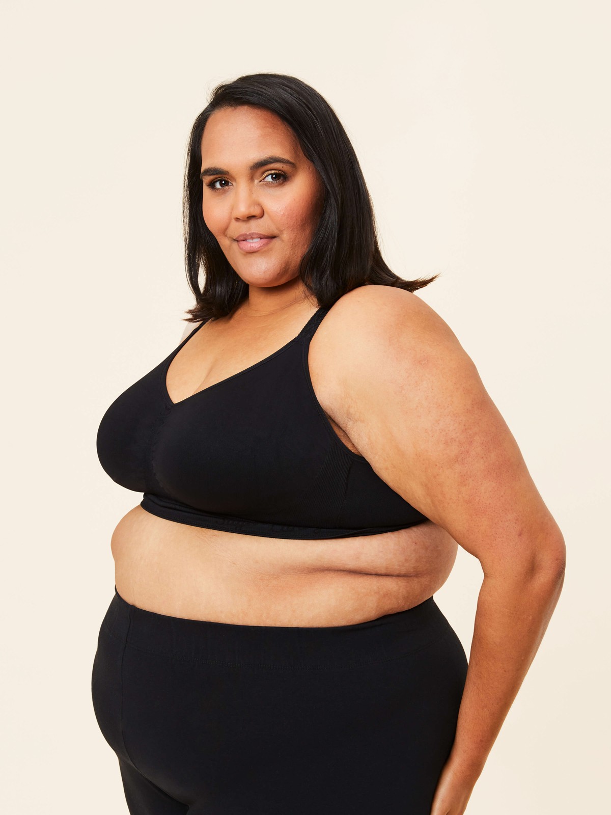 basic bra - black
