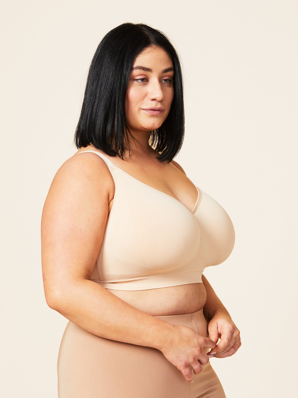 basic bra - beige