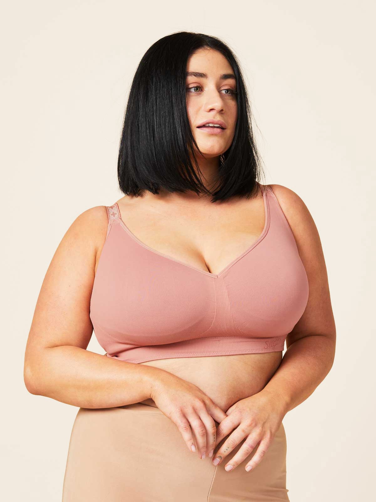 basic bra - rosewood
