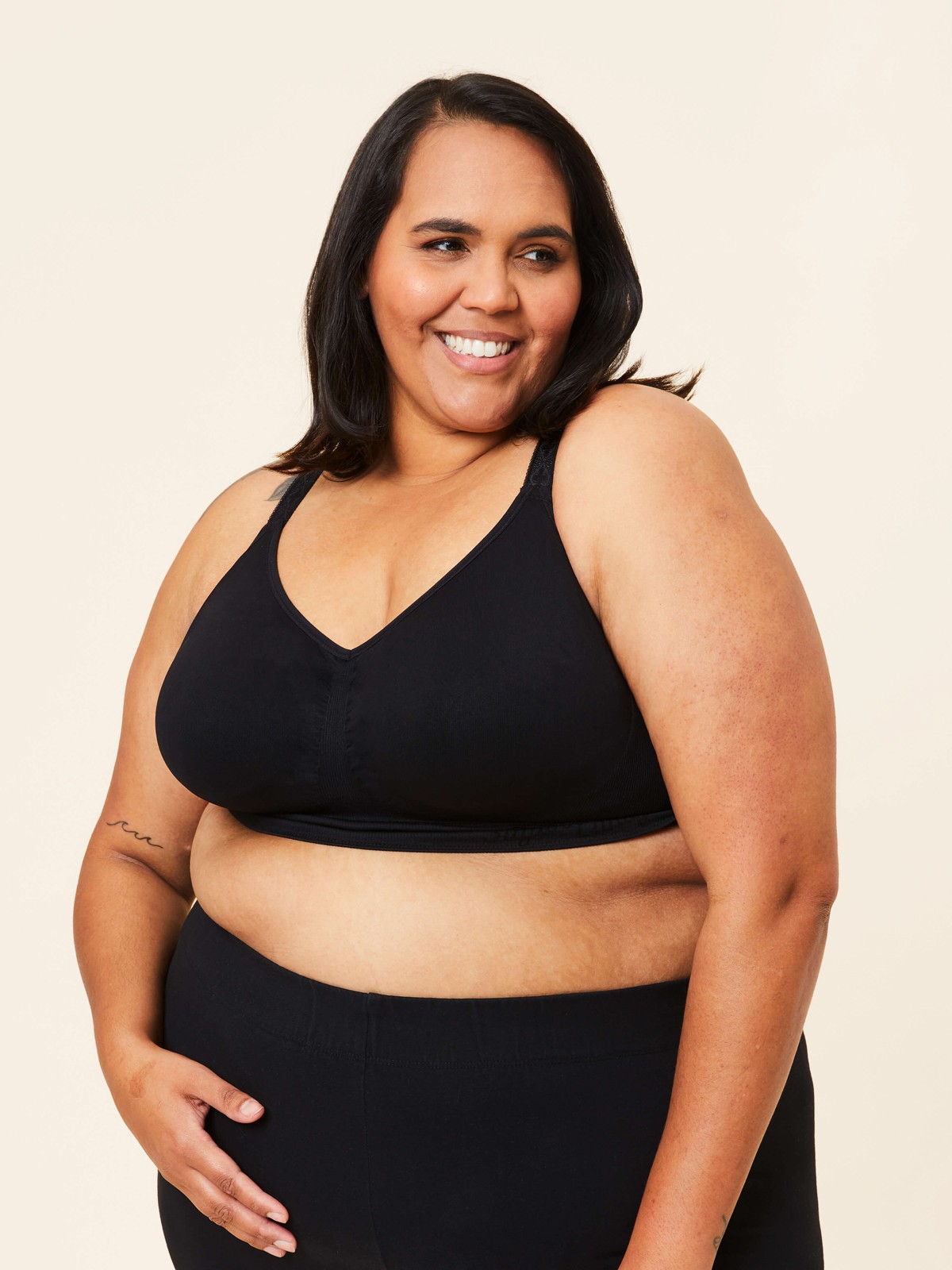 basic bra - black