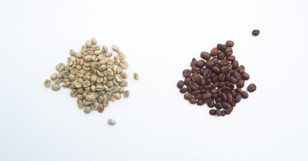 green coffee vs roasted coffee